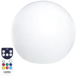 Lumisky BOBBY RGB Kabellose Lichtkugel D30CM Polyethylen Weiss