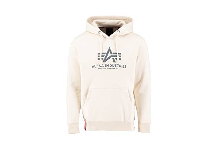 Alpha Industries Basic Hoody Kapuzensweat für Herren White