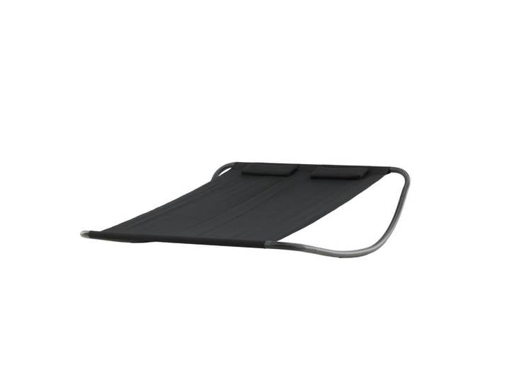 Furnlux Sonnenliege Gordo Schwarz 180x200x48 cm, 180x48x200 cm, Gartenmöbel, Gartenliegen