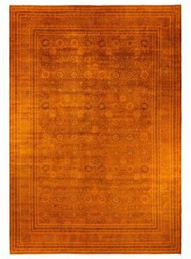 "Overton Handknotted Wool Vintage Inspired Contemporary Overdyed Orange Area Rug - 18' 2"" x 11' 10"""