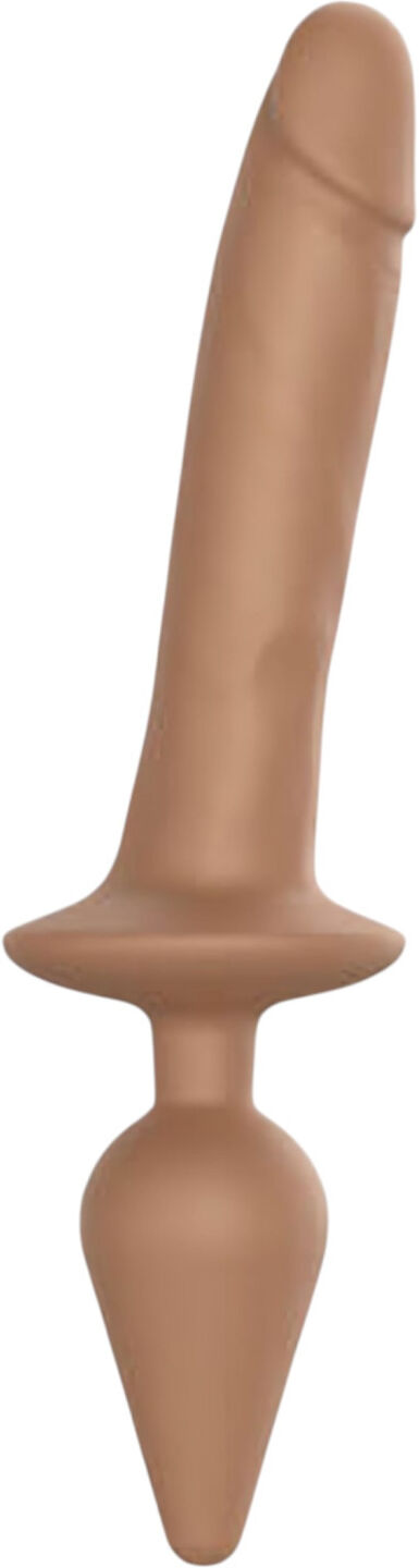 Strap-on-me Switch Realistic L - 2‑in‑1 silicone dildo (flesh-coloured)