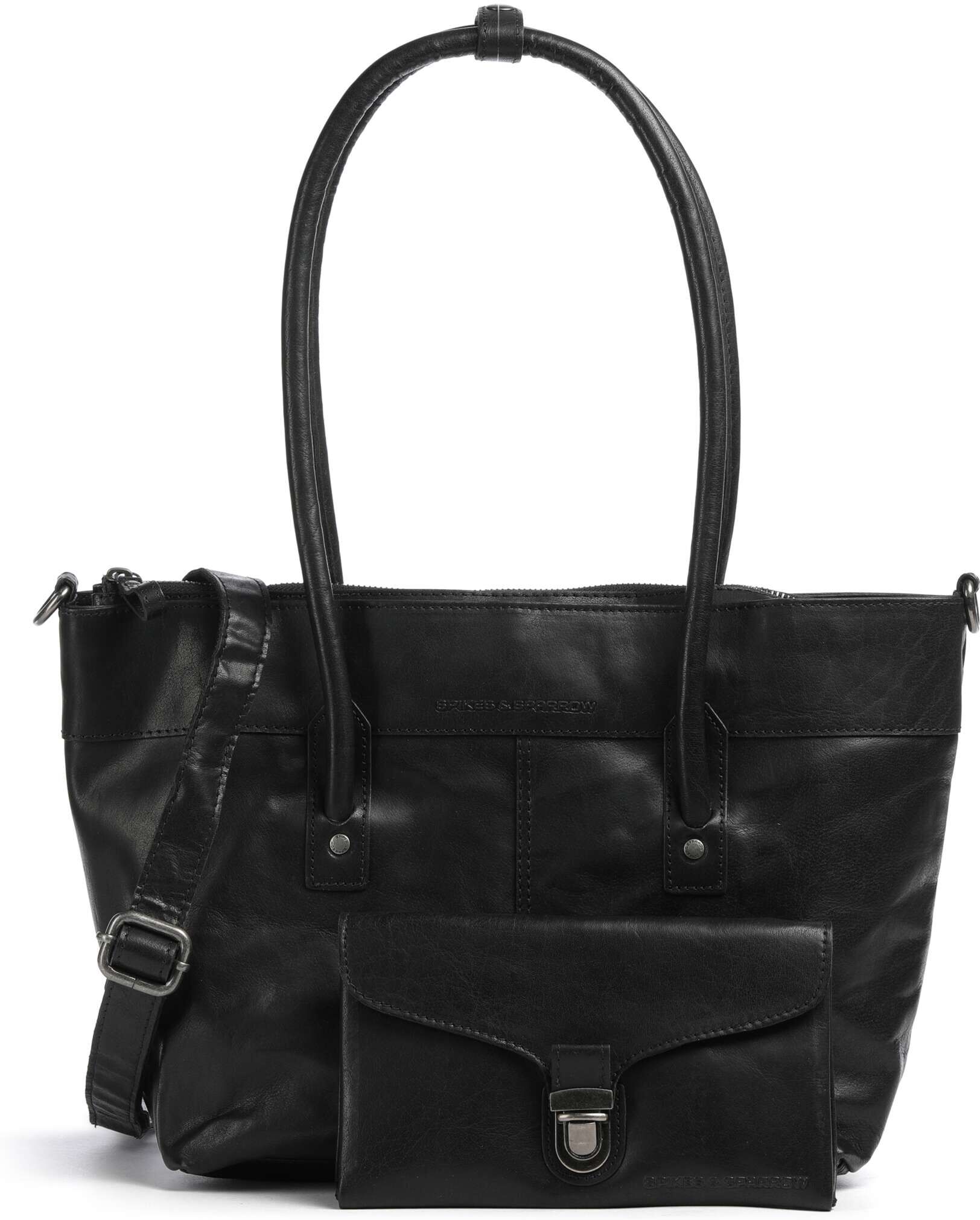 Spikes & Sparrow Bronco Yara Shopper, schwarz