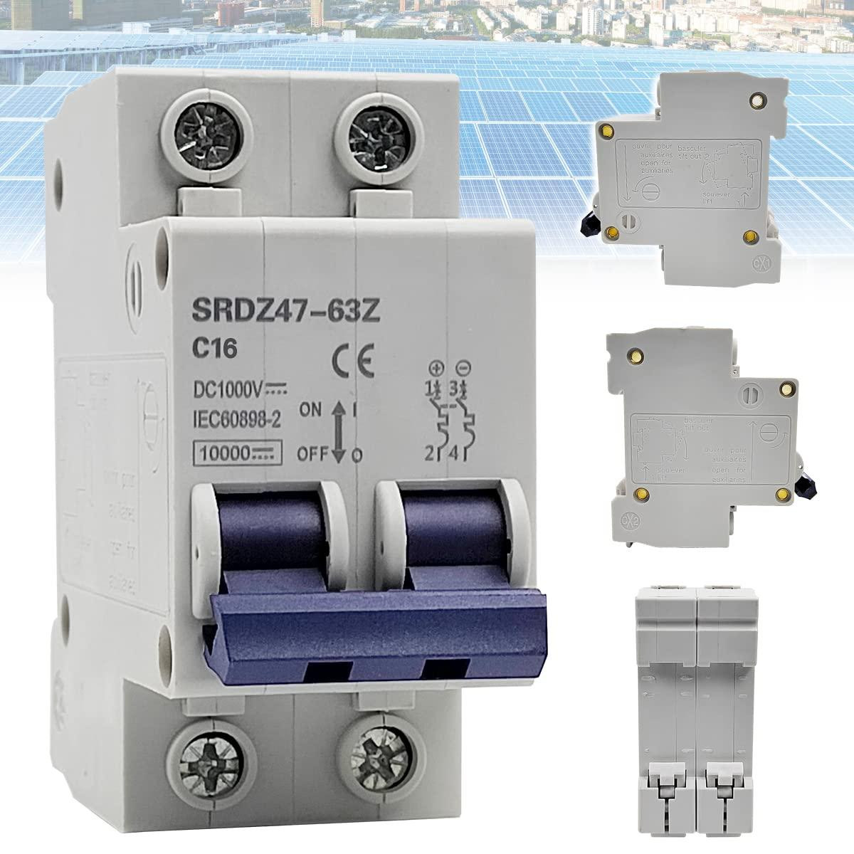 Selius Miniatuur magnetotherm 2P 1000 V DC 16 A stroomonderbreker
