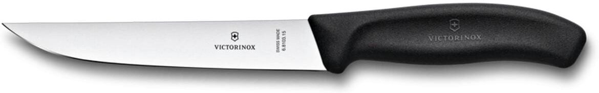 Tranchiermesser VICTORINOX "Swiss Classic 15 cm", schwarz, Kochmesser, Tranchiermesser schwarz Einheitsgröße