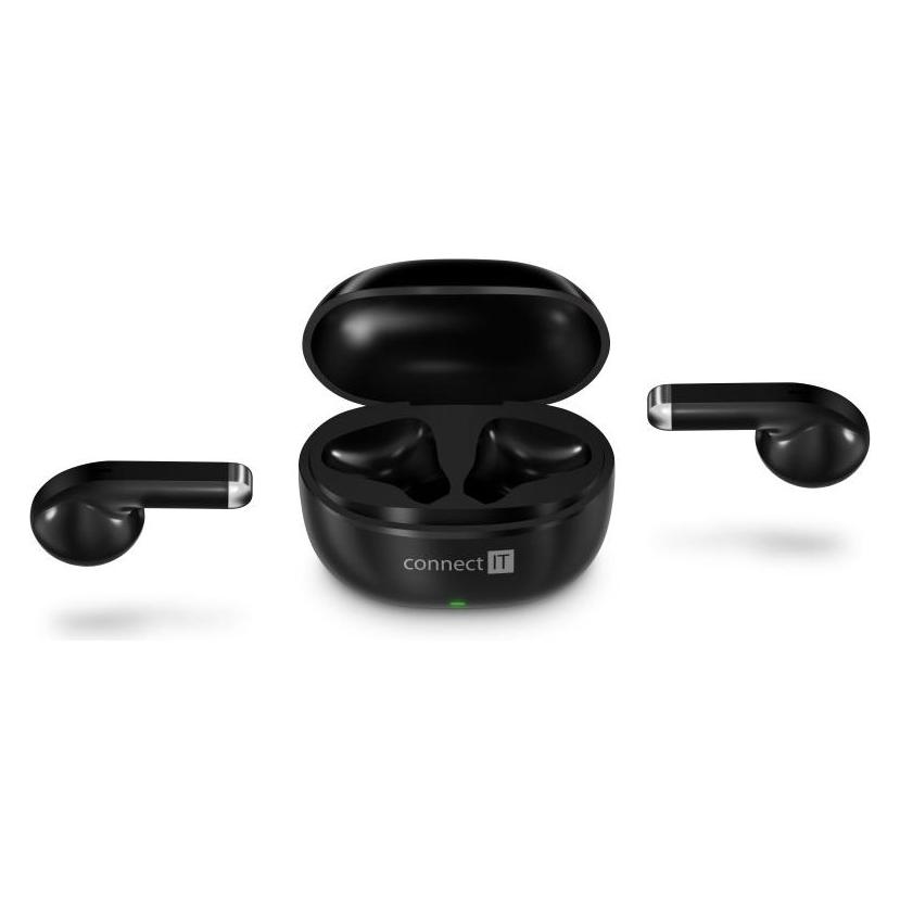 Connect IT True Wireless SonicBass headphones - earbuds with microphone - Bluetooth - black (Kabellos) (CEP-1100-BK)