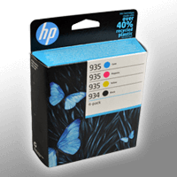 4 HP Tinten 6ZC72AE 934 935 Multipack KCMY 934 + 935