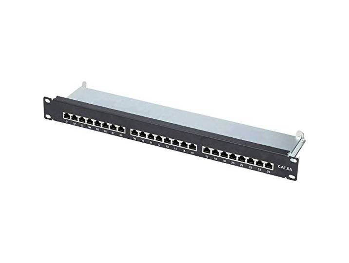 Renkforce 24 poorten Netwerkpatchpaneel 483 mm (19) CAT 6A 1 HE Ingericht