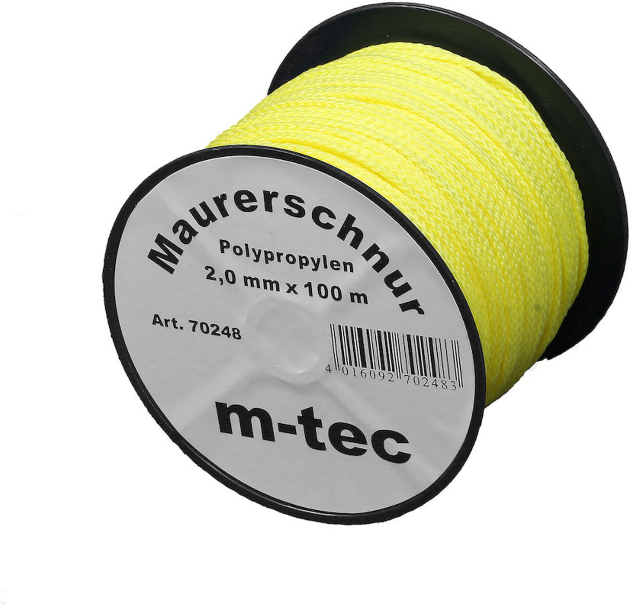 Lot-Maurerschnur 2,0mm gelb-fluor., 100m ; E/D/E (70248)