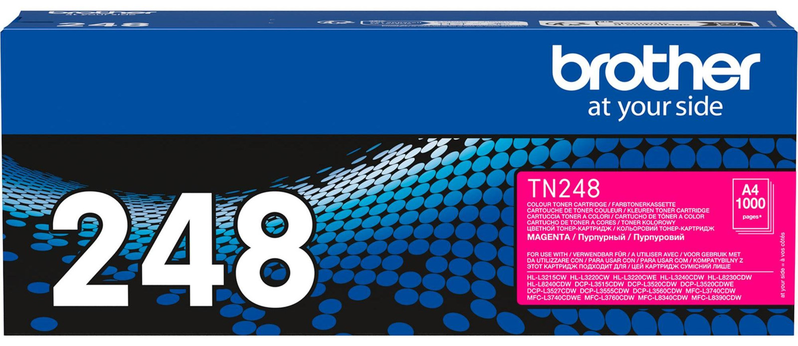 Brother TN248M Magenta Tonercartridge voor Brother HL-printers