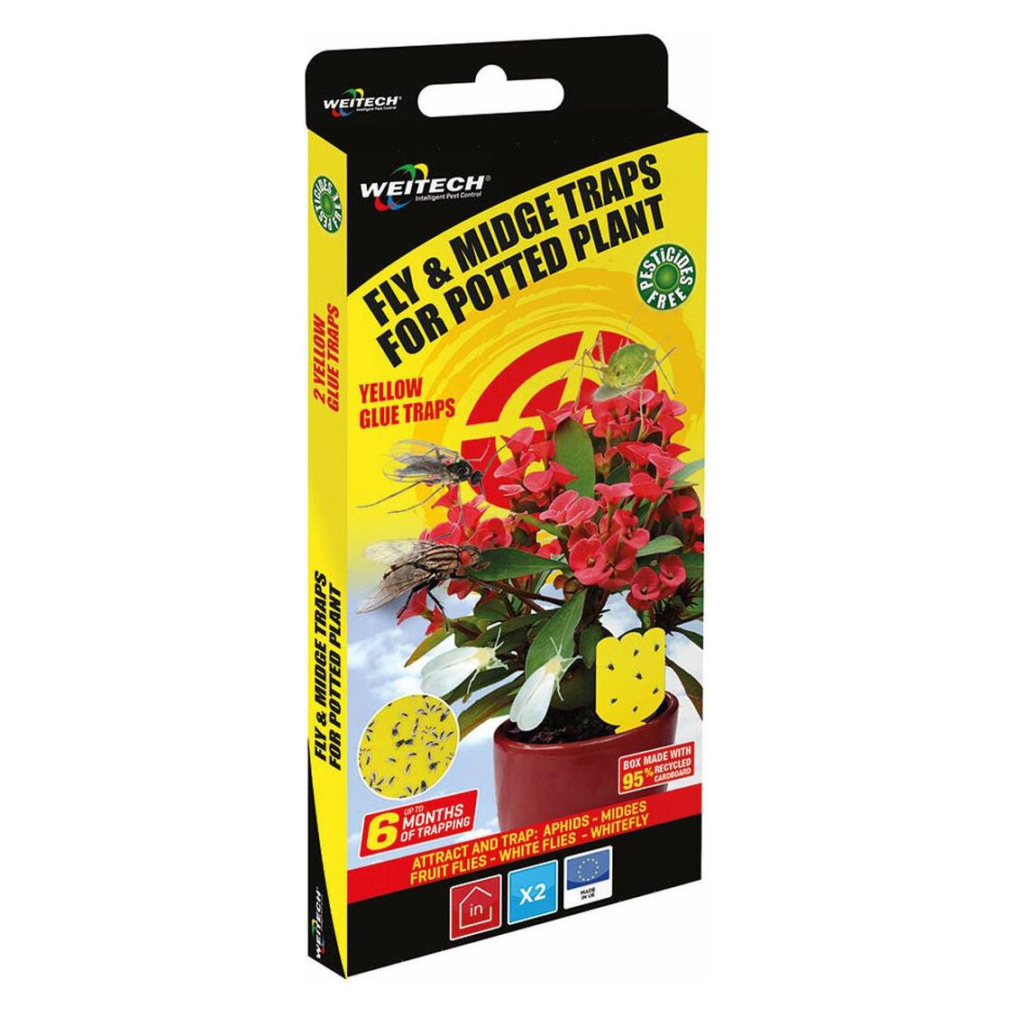 Weitech Blumentopf-Falle für Mücken und Fliegen - 2er Pack (45893923)