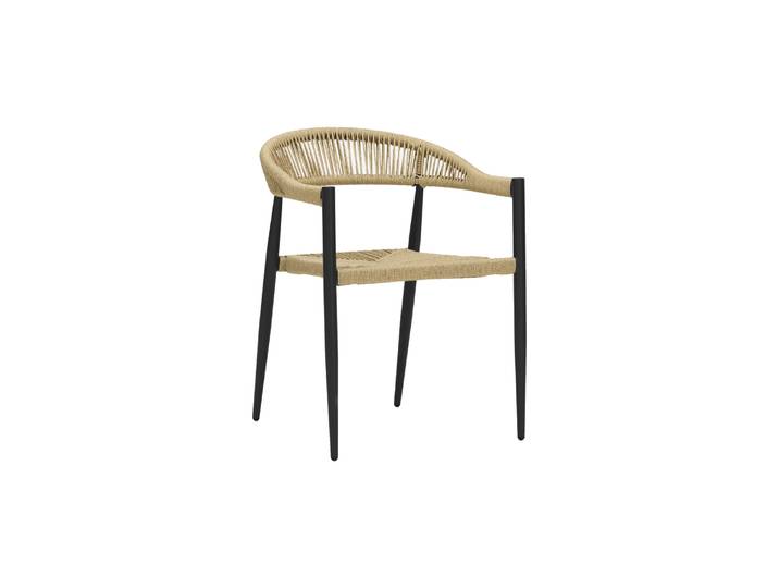 House Doctor Coon stoel naturel/zwart