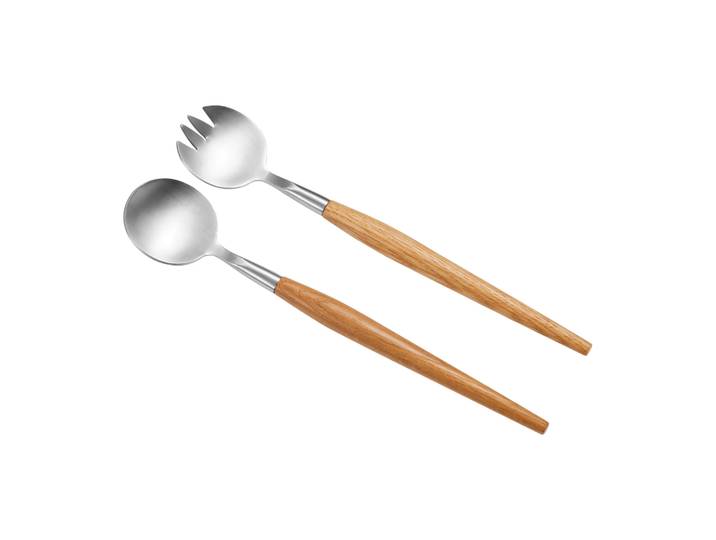 Dorre Couverts à salade Sico 28 cm Acier inoxydable-Acacia