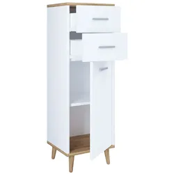 VCM Midischrank "Landos" Weiß/Honig-Eiche