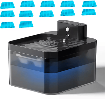 Inspire Picks 2.2L Wireless Motion Sensor Cat Water Fountain Rechargeable Automatic Pet Drinking Bowl pet Water 12chip