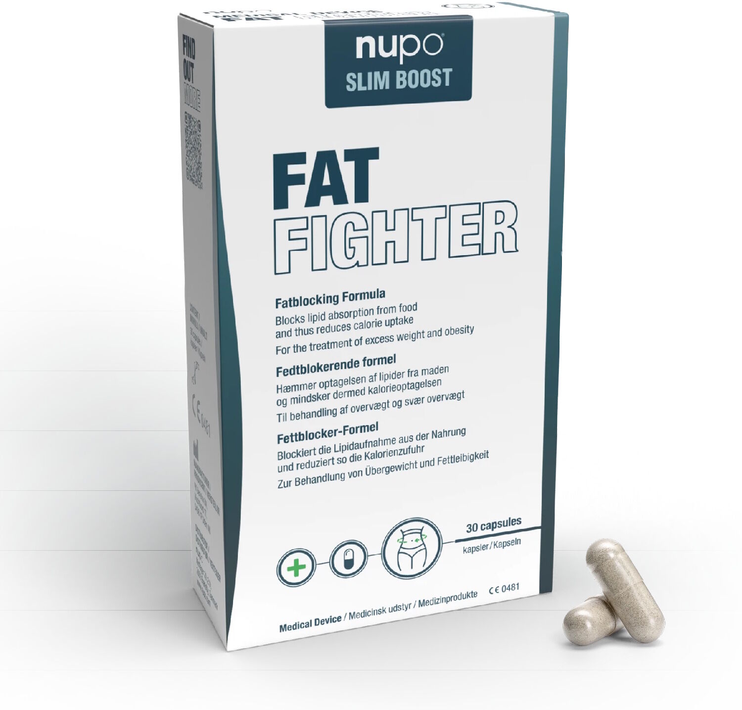 Nupo Fat Fighter Medicinsk udstyr 30 stk