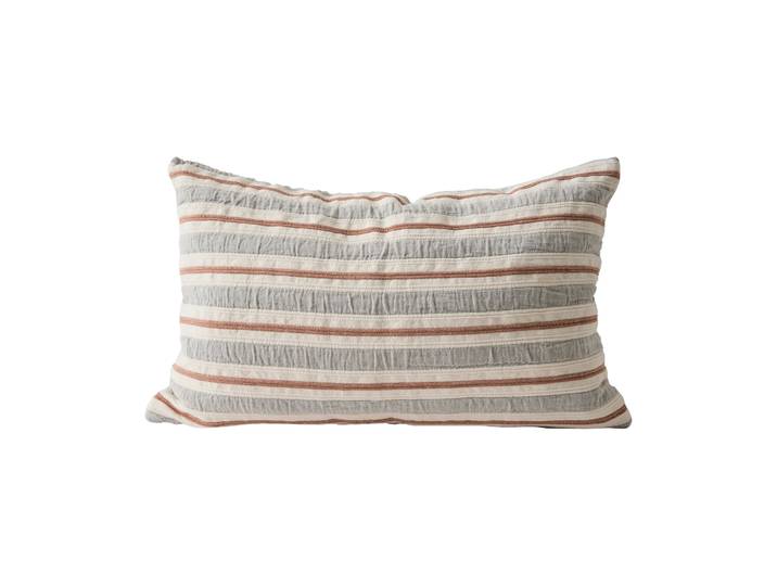 Tell Me More Housse de coussin Malva 40x60 cm Gris-rouge rouille