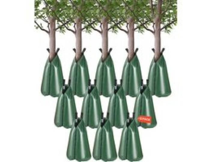 VEVOR Baumbewässerungsbeutel, 12er-Set 75,7 L Bewässerungsbeutel für neue Bäume, 5–9 Stunden langsame Freisetzung, Bewässerungssack, Baumbewässerungssystem für tiefes Wurzelmanagement