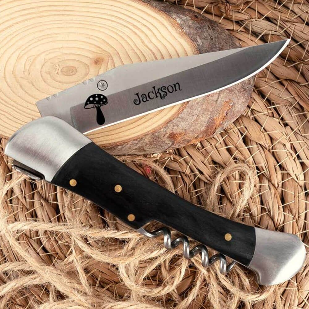 Ocadeau Couteau extérieur noir nature