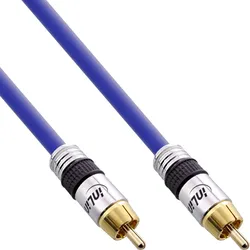 InLine Cinch Kabel AUDIO, PREMIUM, 1x Cinch Stecker / Stecker, 2m