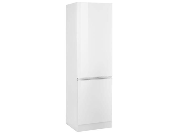 Kühlumbauschrank KOCHSTATION KS-Ohio , weiss (weiß hochglanz, weiß), B:60cm H:200cm T:60cm, Schränke, Kühlumbauschrank