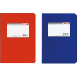 herlitz Kladde A5 150 Blatt kariert Einband glänzend Packung mit 5 Stück