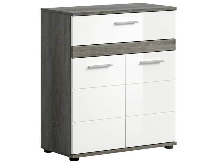 Midischrank Blake ca. 70x79 cm Rauchsilber/Weiß
