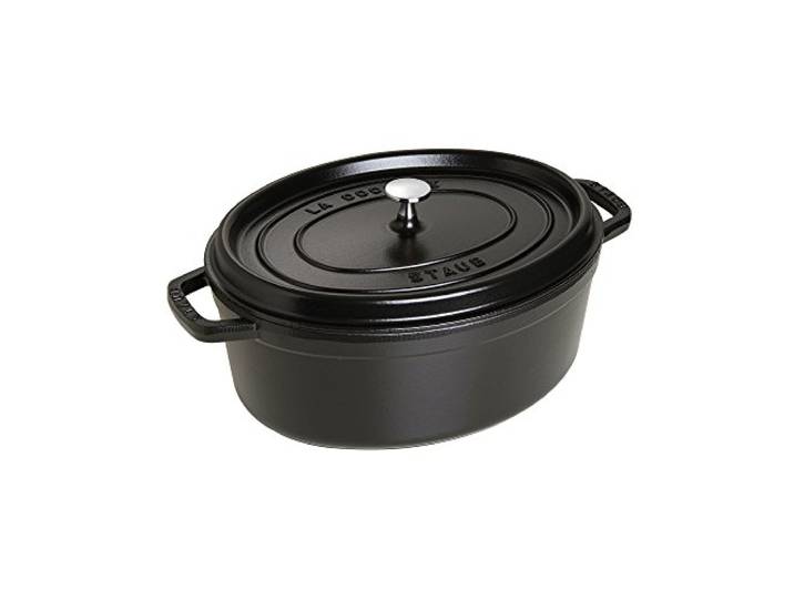 Staub 7 Quart Oval Cocotte, Black by Staub