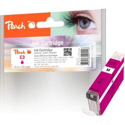 Peach Tintenpatrone magenta kompatibel zu Canon BCI-3eM, 4481A002