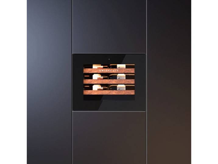 Swisscave Weinkühlschrank WIB-45FT.. 1-Zonen Weinkühlschrank, 45cm, 24 Flaschen, für 24 Standardflaschen á 0,75l,Touch-to-Open-Funktion, UV-abweisende Doppelverglasung