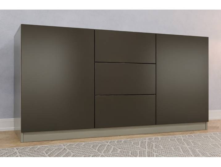 TV-Möbel nach Maß - RAL 6008 Braungrün - 94x183x70cm - Individuell konfigurieren