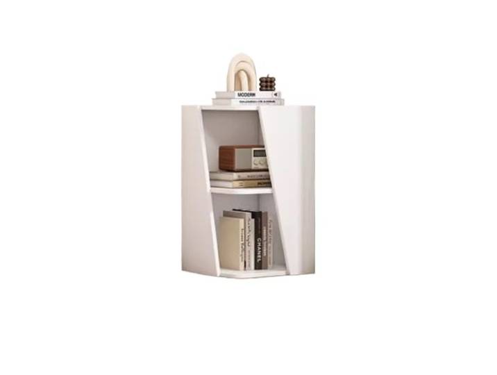 VNCdfhETs Standregal Stilvolles Eckregal for Platzsparende Und Ordentliche Aufbewahrung zur Organisation und Aufbewahrung(White,B30X30X60CM)