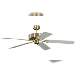 Pepeo Deckenventilator Potkuri Messing antik / Weiß 132