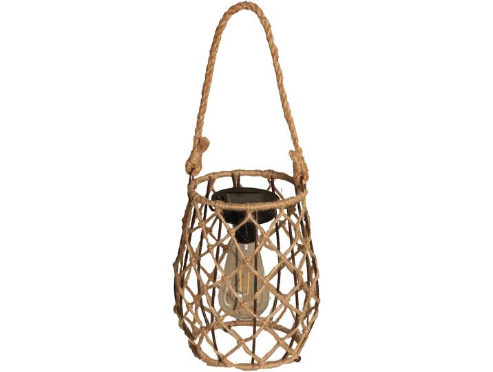 Aussen-Tischleuchte LUXFORM Solar-Tischlampe - Sardegna - LED - 15 Lumen , beige (natural rope), 1 Stk., Leuchten, Aussen-Tischleuchte, Solarbetrieben