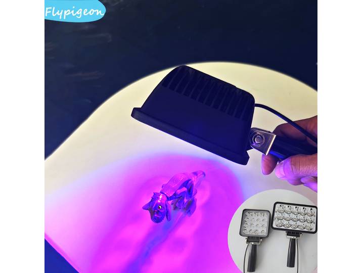 Lampe à polymérisation UV portative 365nm 395nm 405nm pour colle goutte de cristal de résine, peinture à l'encre et lumière de polymérisation UV PCB
