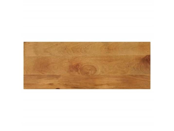 hliofuir Tischplatte 80x40x3,8 cm Massivholz Mango Rechteckig Individuelle Holzmaserung im rustikalen Stil für Essbereich und Küche, robuste Ersatztischplatte für bestehende Gestelle.