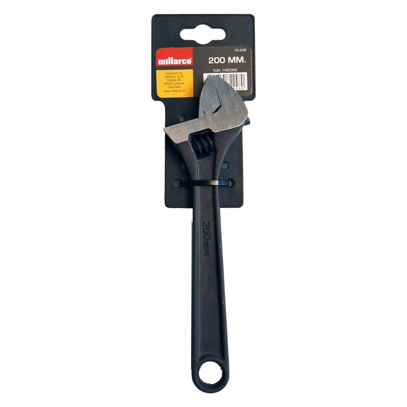 Millarco Skiftenøgle 8" - 200 mm. (200 mm) (72248)