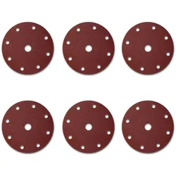 Vago-Tools 25 St. x Klett Schleifscheiben Schleifpapier Ø 150 mm 9 Loch Korn 120