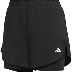 ADIDAS Damen Shorts AEROREADY Made for Training Minimal Two-in-One, Größe M in Schwarz Schwarz
