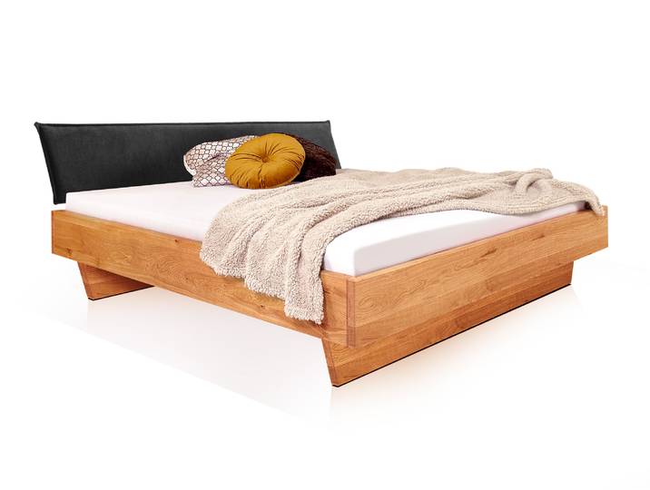 DAKONA Wangenbett mit Polsterkopfteil, Material Massivholz