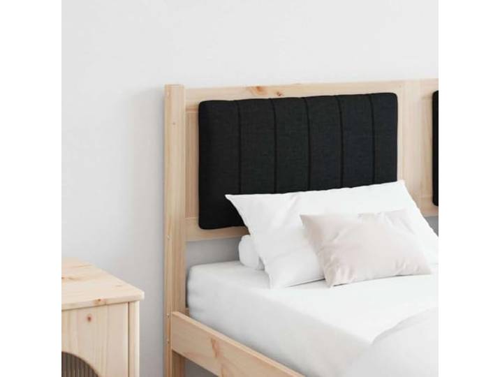 RJPLMFV Kopfteil für Bett, massives Kiefernholz, Braun, 140 cm Gepolstert, Polyestergewebe, fertige Rückseite, pflegeleicht, moderner Stil
