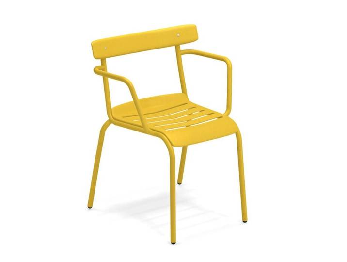 Küchenstuhl Miky Emu Group gelb, Designer Florent Coirier, 61x77x55 cm