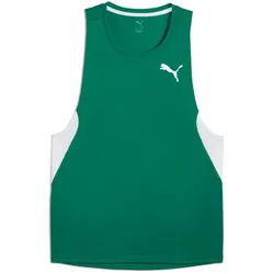 Puma, Herren, Sportshirt, M Cross The Line Singlet 3.0 (M), Grün, M