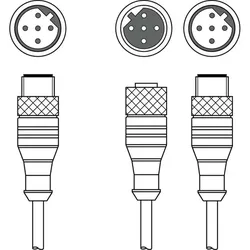 Leuze Verbindungsleitung K-YPB M12A-M12A-SPUR