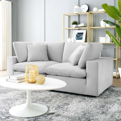 Modway Commix Down Filled Overstuffed Performance Velvet Loveseat