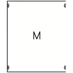 Striebel & John 2M0A Montageplatten-Modul, 4RE/BH0, 2 FB, Modul montiert auf EDF-Profil 2CPX037596R9999