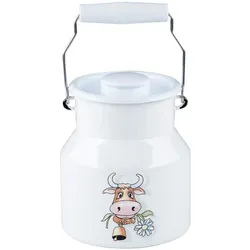 Riess Country Almliesel Milchkanne mit Deckel 1 Liter Emaille
