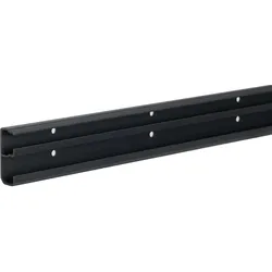 Hager SL200511 Sockelleistenkanalunterteil tehalit.SL 20x50mm, schwarz  - 2 Meter