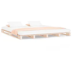vidaXL Palettenbett 180x200 cm Massivholz