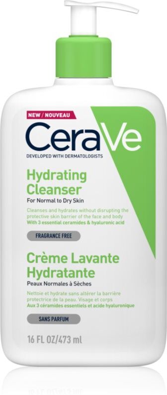 CeraVe Cleansers Hydrating Cleanser Reinigungsemulsion mit feuchtigkeitsspendender Wirkung 473 ml