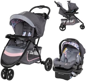 Baby Trend EZ Ride SE Travel System with Secure-Lift Infant Car Seat, Bluebell